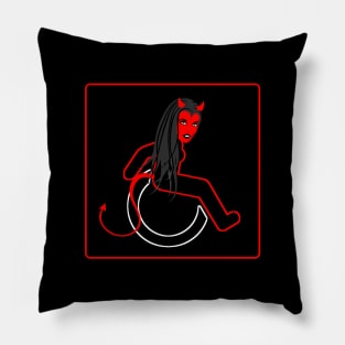 WHEELCHARIOT 15 (Devil Woman) Pillow