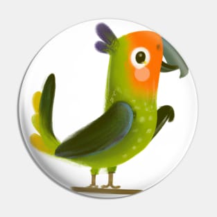 Cute Parrot Drawing Pin