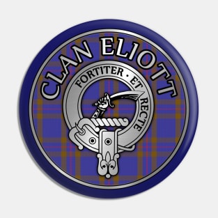 Clan Eliott Crest & Tartan Pin