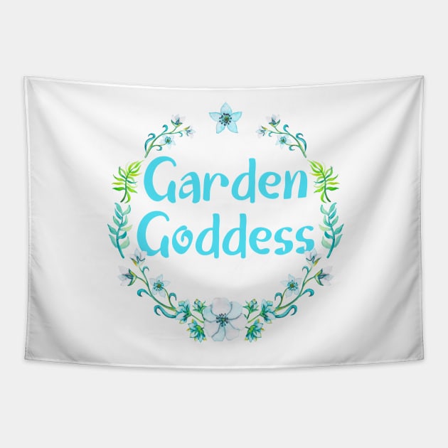 Garden Goddess Tapestry by CeeGunn