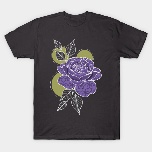 Discover Grape and Olive Bloom - Rose - T-Shirt