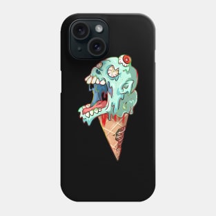 Melting Undead Ice Cream Skull Phone Case