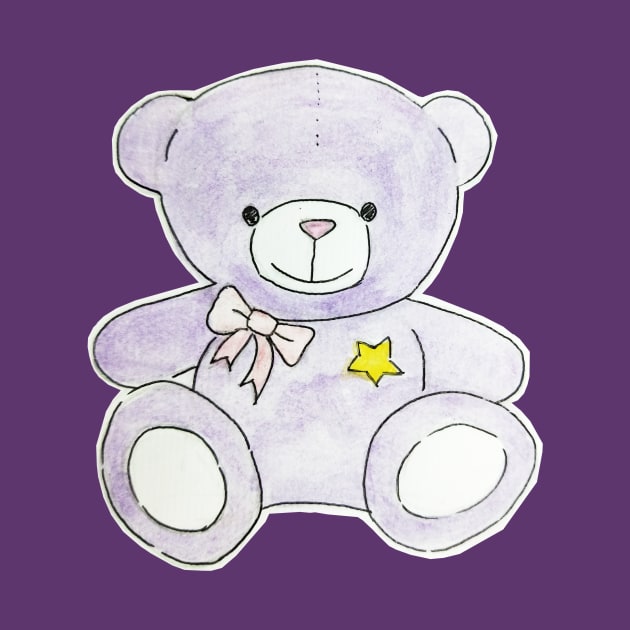 Purple Teddy by amandachenlee