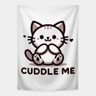 Cuddle Me Kitten Tapestry