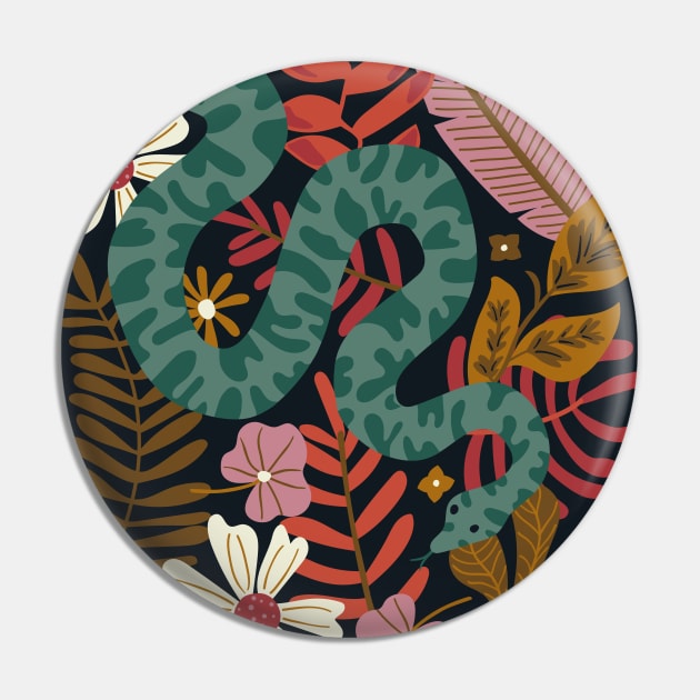 Jungle Snake Pin by Anna Deegan