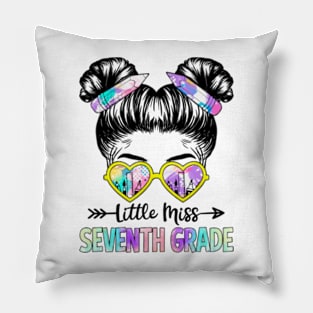 Little Miss 7th Grade Girls Back To School Shirt Daughter Pillow