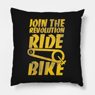 Ride a Bike tshirt , Funny statement shirt Pillow