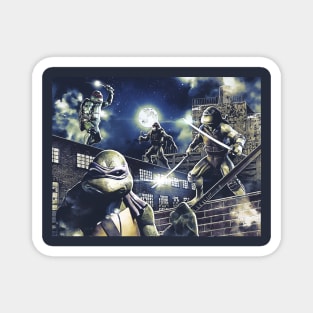 Ninja Turtles 1990 Movie Animated Style Poster Magnet