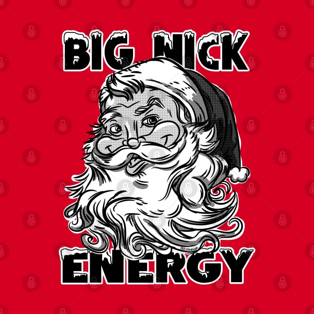 Big Nick Energy Retro Santa by eShirtLabs