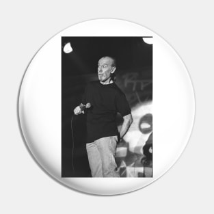 George Carlin BW Photograph Pin