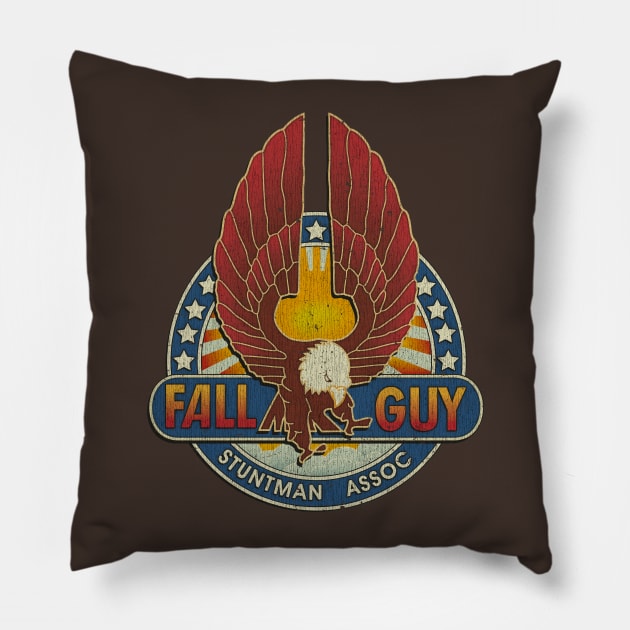 Fall Guy Stuntman Association Vintage Pillow by JCD666