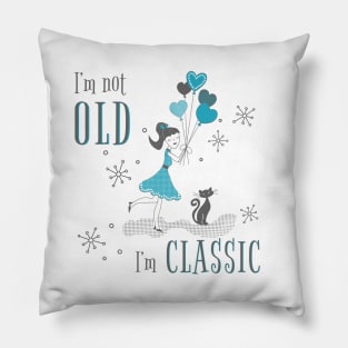 Retro Classic Girl Pillow