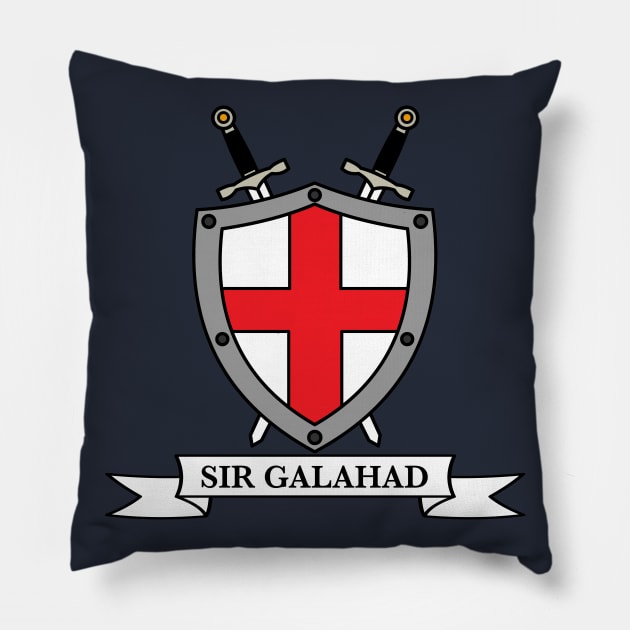 Galahad's Shield Pillow by nickbeta