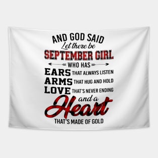 God Said Let There Be September Girl Who Has Ears Arms Love Tapestry