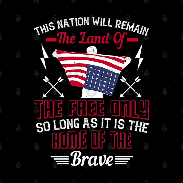 This Nation Will Remain the Land of the Free Only so Long as it is the Home of the Brave by jonathanptk