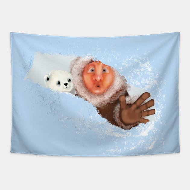 Hello, Eskimo Tapestry by VoidDesigns