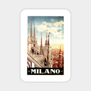 MILANO Italian Milan Cathedral Vintage Italy Travel Magnet