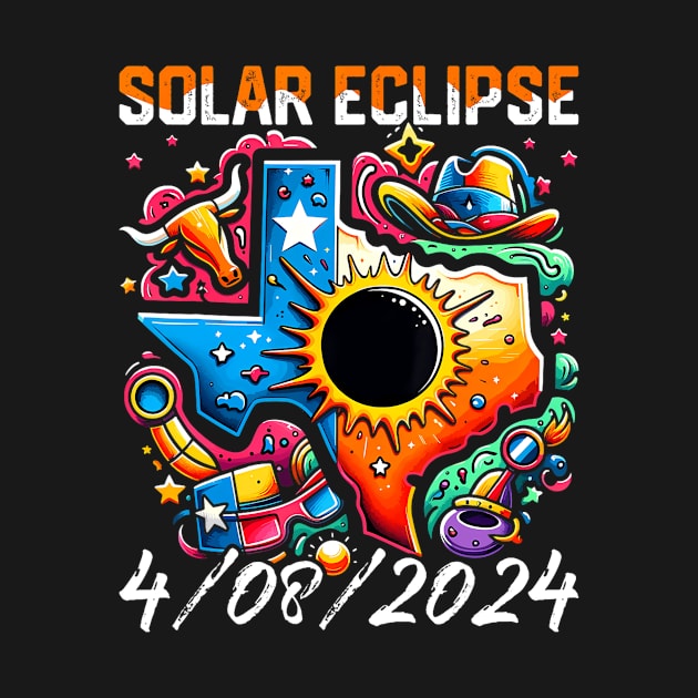 Solar Eclipse 2024 Texas 4.08.24 Solar Eclipse by Diana-Arts-C