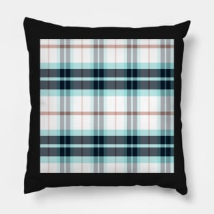 Summer  Aesthetic Ossian 1 Hand Drawn Textured Plaid Pattern Pillow