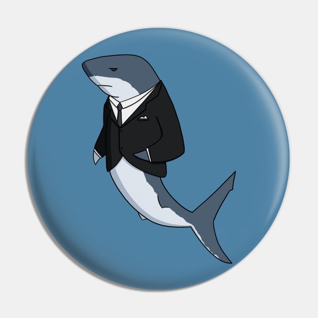 White, Great White Pin by CosmicFlyer