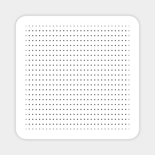 Black and white dots pattern Magnet