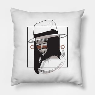 Western Cowgirl Bandit version 2 Pillow