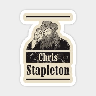 Chris stapleton // Country // Black retro Magnet