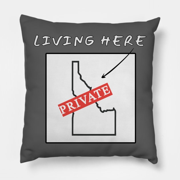 Private Idaho Pillow by AllThingsTees