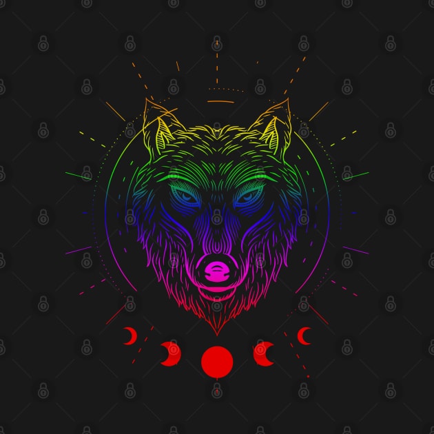 Miystic Pride Wolf LGBTQIA by MairlaStore