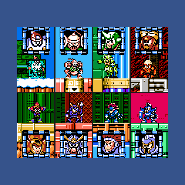 Mega Man 6 Bosses by SuperSensei