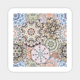 Seamless pattern with floral mandala Magnet