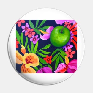 Green Apple Pin