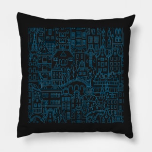 Copy of Seamless pattern, Amsterdam typical dutch houses Pillow