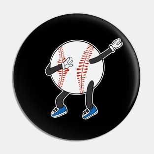 Dabbing Baseball Pin