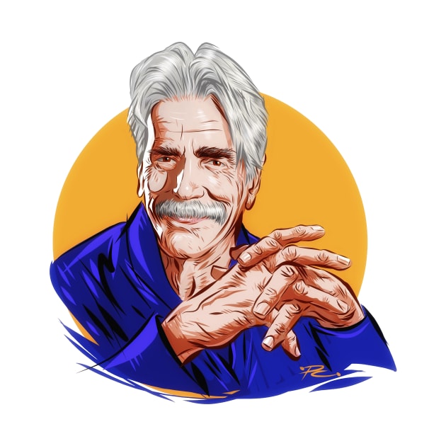 Sam Elliott - An illustration by Paul Cemmick by PLAYDIGITAL2020