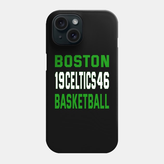 Boston basketball Classic Phone Case by Medo Creations