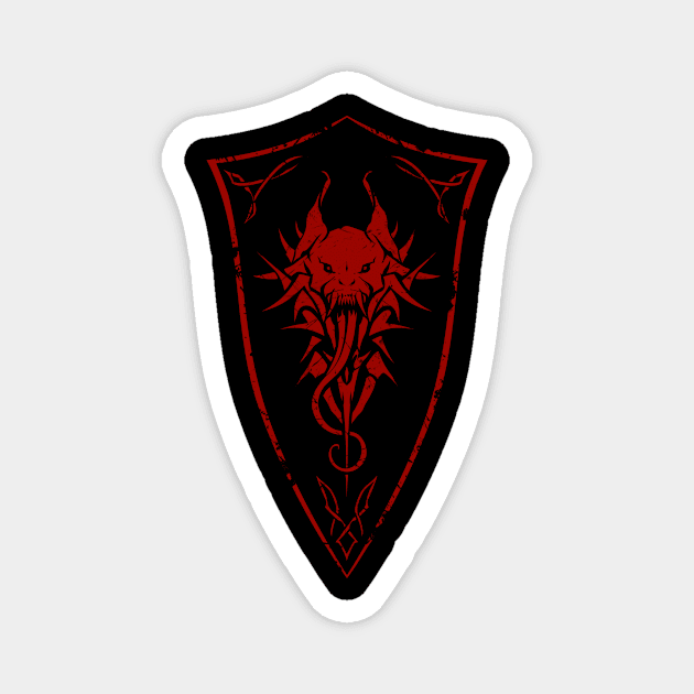Demon Shield Logo Magnet by chriskar