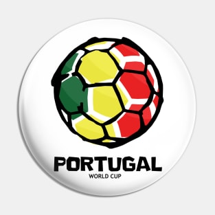 Portugal Football Country Flag Pin