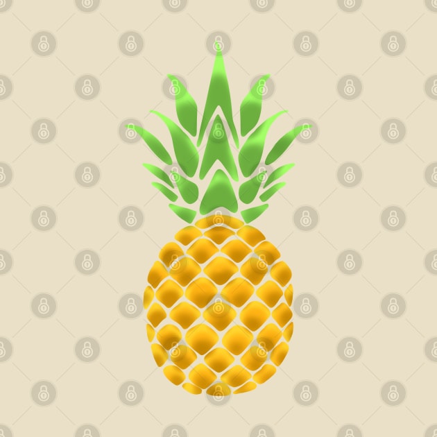 Summertime Pineapple by Danispolez_illustrations