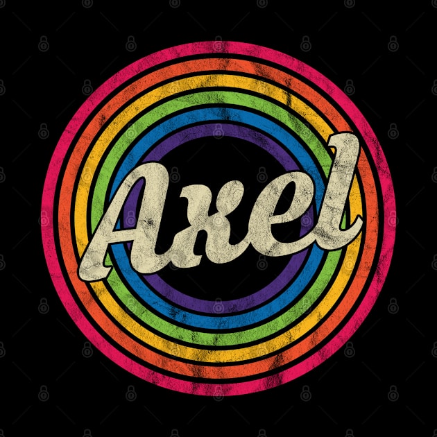 Axel - Retro Rainbow Faded-Style by MaydenArt