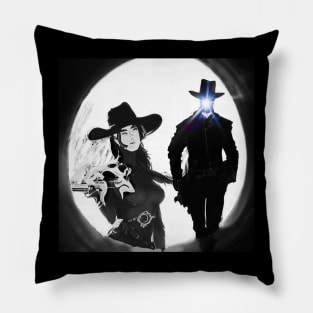 The Gunslingers Shadow Pillow