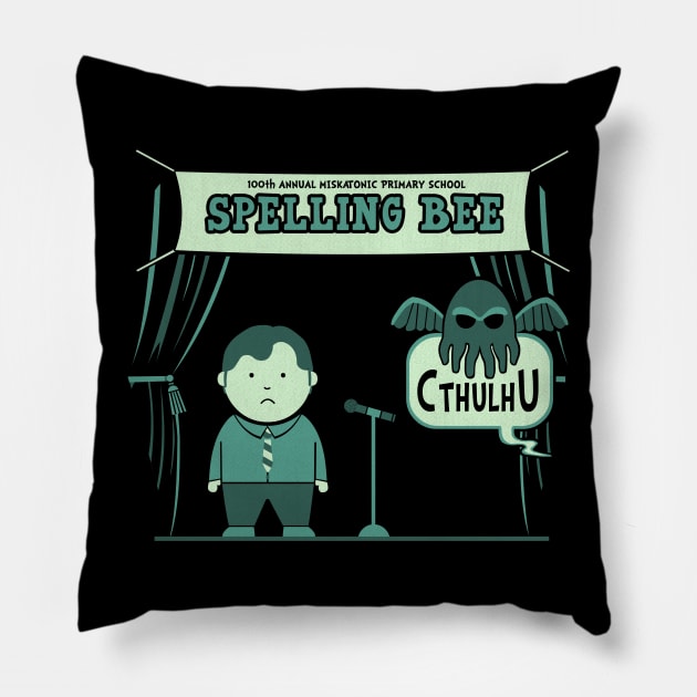 Spelling Bee Pillow by HandsOffMyDinosaur