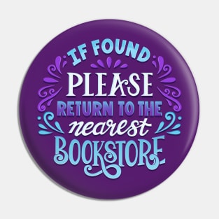 Return to Bookstore Quote Pin