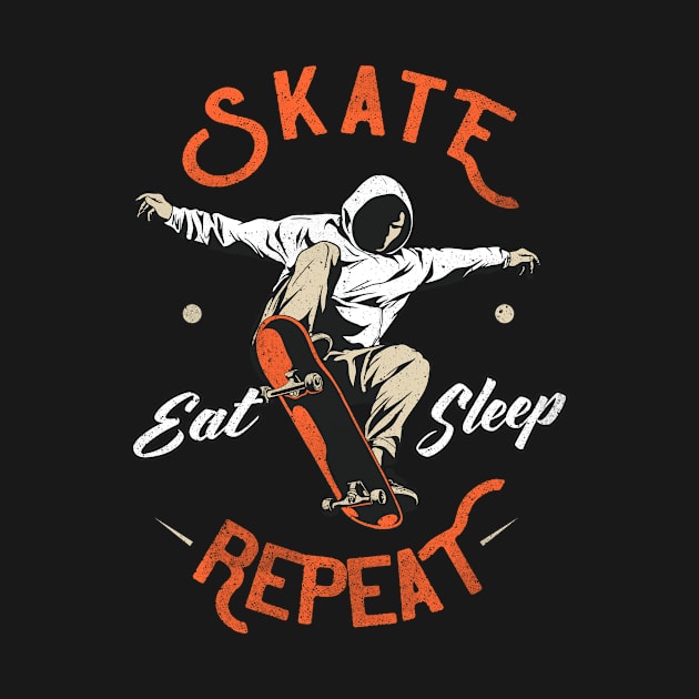 Eat Sleep Skate Repeat by Foxxy Merch