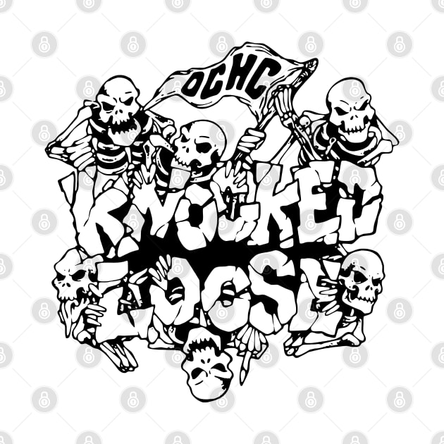 Knocked Loose OCHC Black Skull by hannahalras