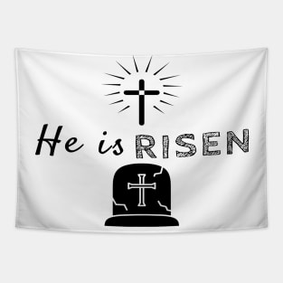 He Is Risen Cool Inspirational Easter Christian Tapestry