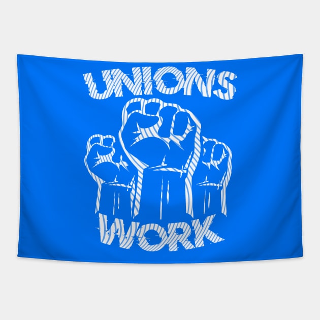 Unions Work Tapestry by Doc Multiverse Designs