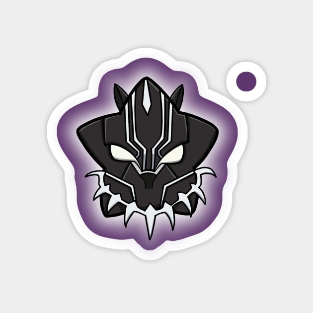 Wakanda shines forever Magnet by freakykissdesigns