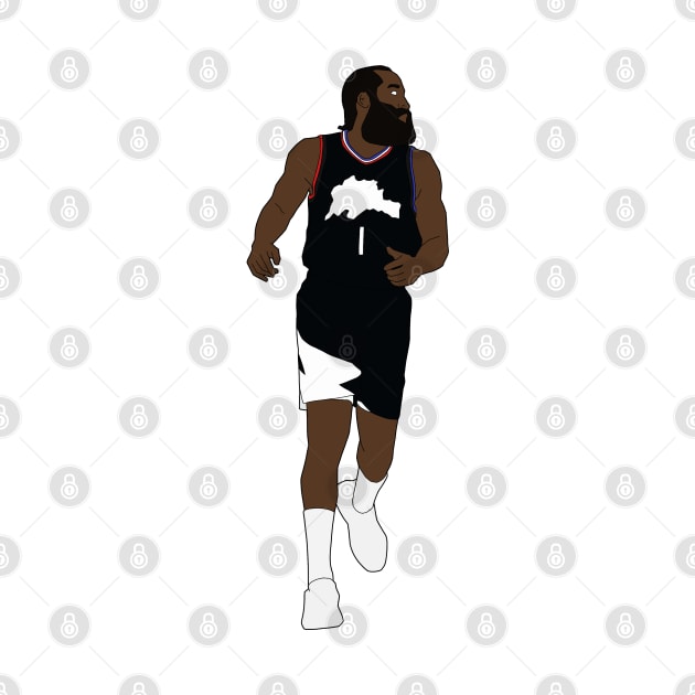 James Harden Clippers Minimal by whelmd