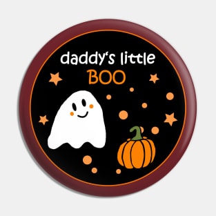 Daddy's Little Boo Halloween Costume Pin